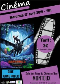 Soif de Culture - Cinéma jeune public ''Dragon 3''. Le mercredi 17 avril 2019 à MONTEUX. Vaucluse.  15H00